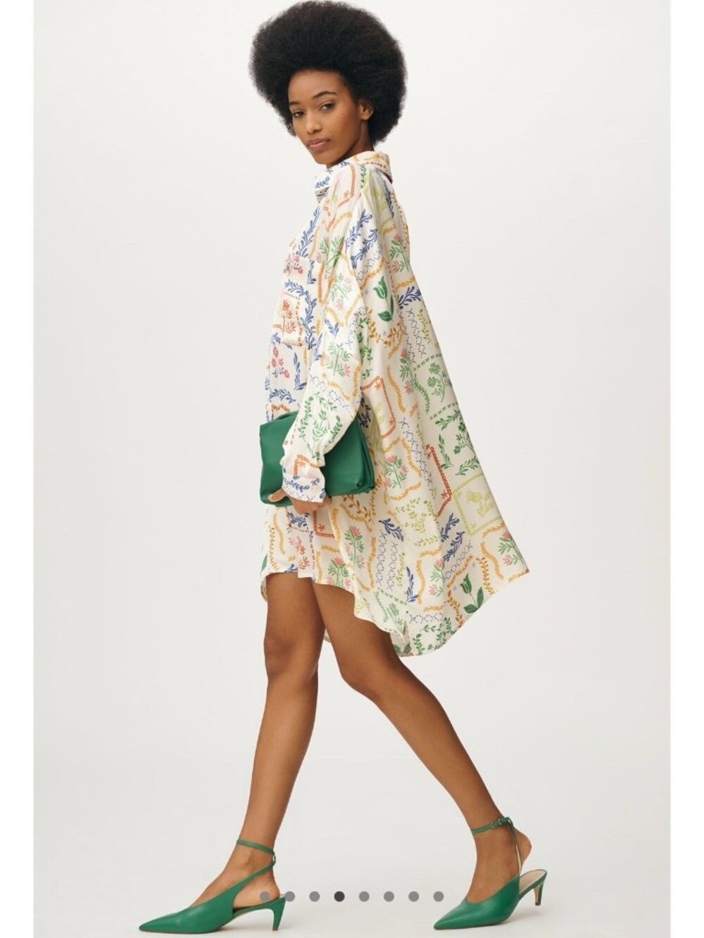 NWT Size S -Corey Lynn Calter Oversized Silky Floral Print Mini Dress (US$ 178)